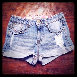 (3/$20) Destroyed Mudd Jean Shorts